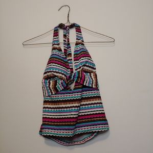 Colourful bathing suit top